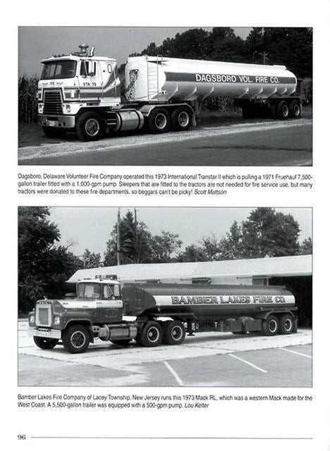 Firefighting Tanker Trucks and Tenders Book