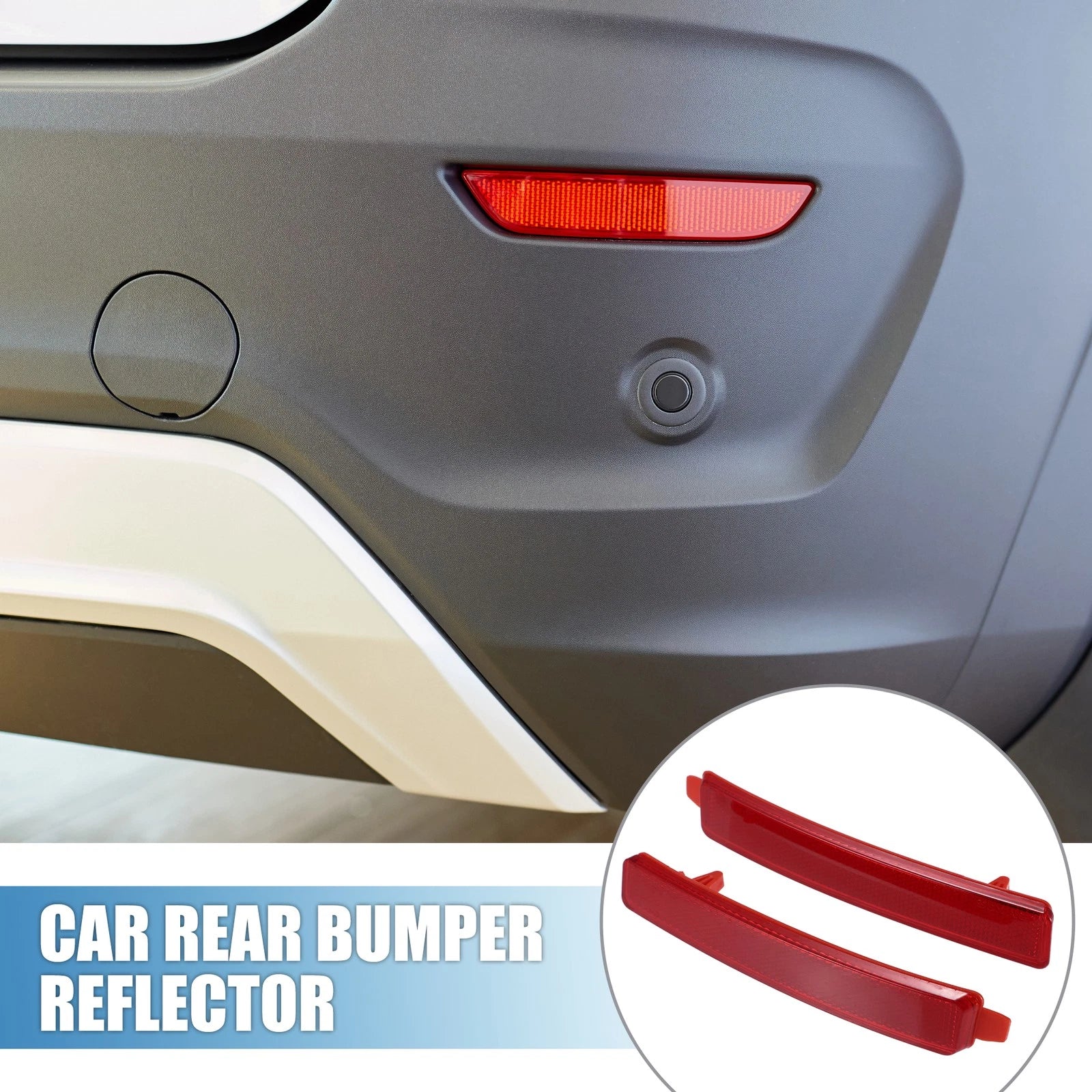 Rear Bumper Reflector Red Pair for Cadillac SRX (2010–2016)