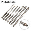 7 Piece Eccentric Drill Bit Set for Glass & Hard Surfaces
