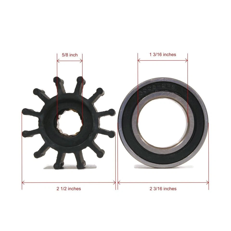 Raw Water Sea Pump Rebuild Kit for Volvo Penta (21214599, 21214596)