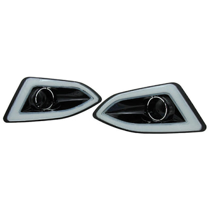 LED Daytime Running Lights for Ford Edge (2015–2018) - Amber White Indicator Lamp