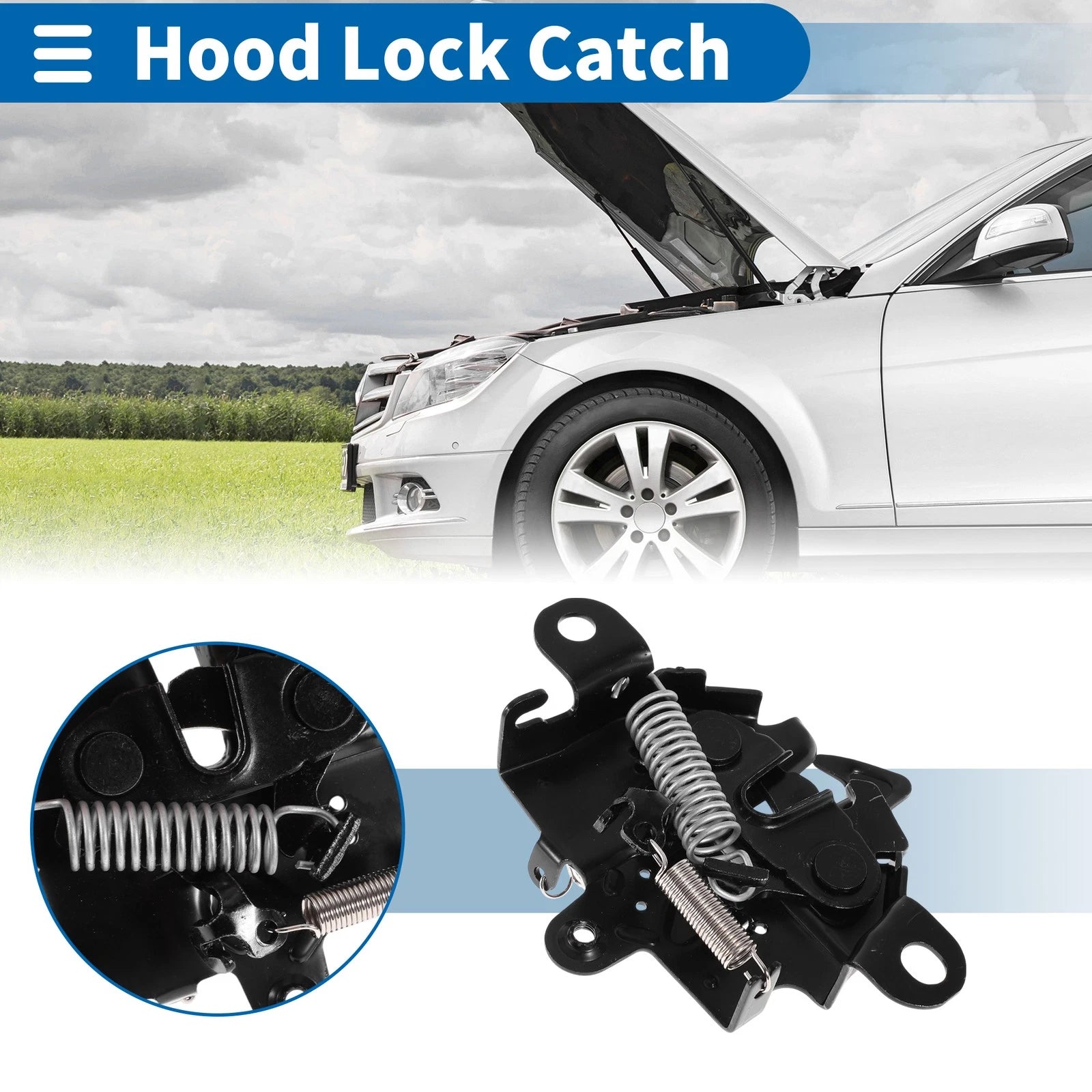 Hood Latch Assembly for Toyota HiAce (2005–2019)