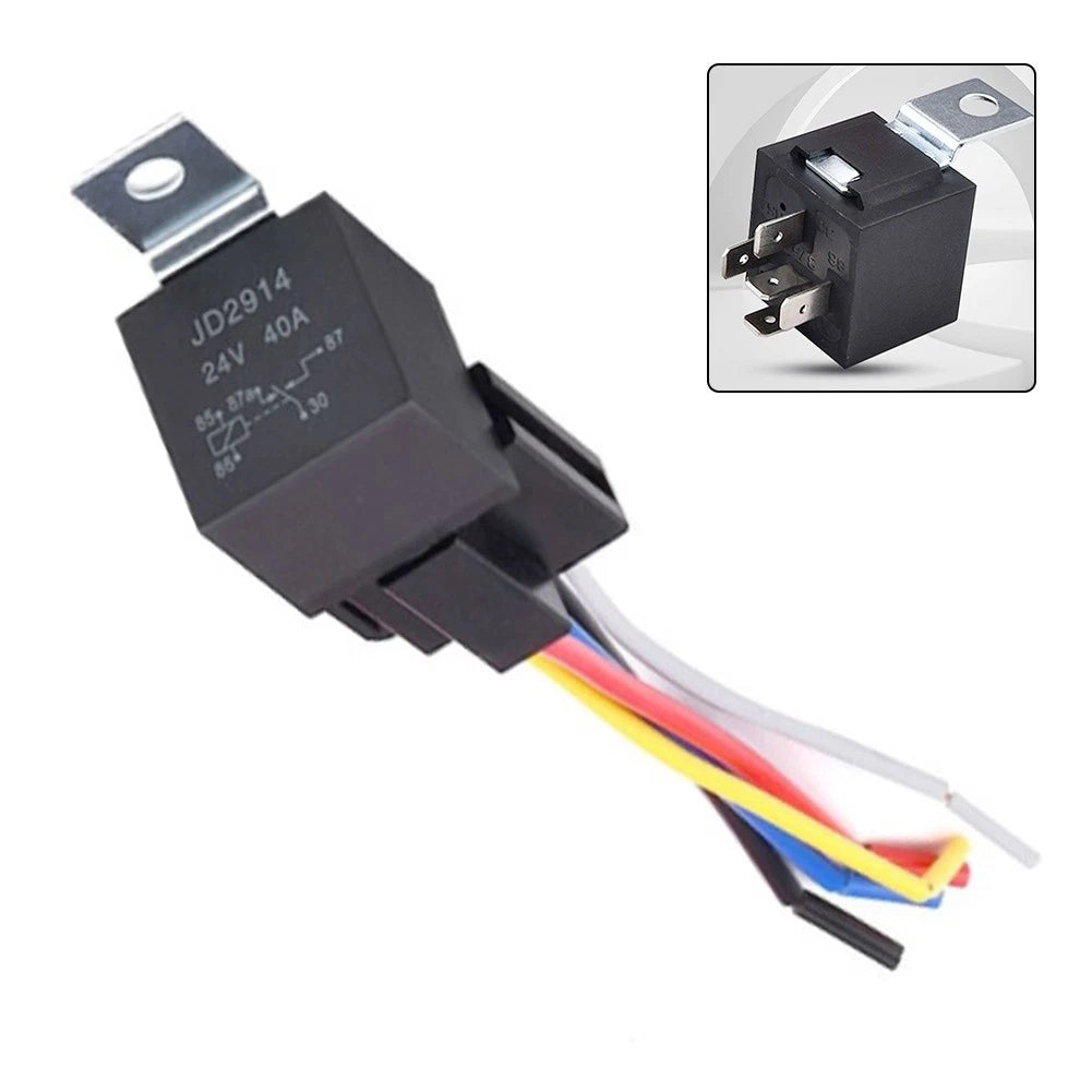 5 Pin 40A Automotive Relay with Waterproof Housing for Enhanced Durability