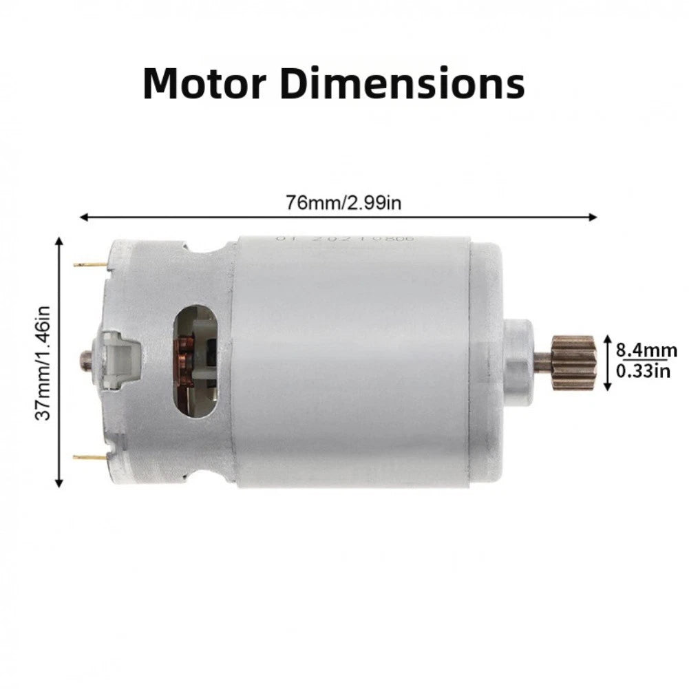 Replacement RS550 DC Motor 12 Teeth Pinion for Compact Design (2010–2023)