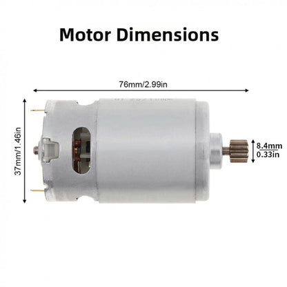 Replacement RS550 DC Motor 12 Teeth Pinion for Compact Design (2010–2023)