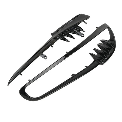 Black Radiator Trim Bezels for Harley V-Rod VRSCA VRSCB Night Rod (2001–2010)