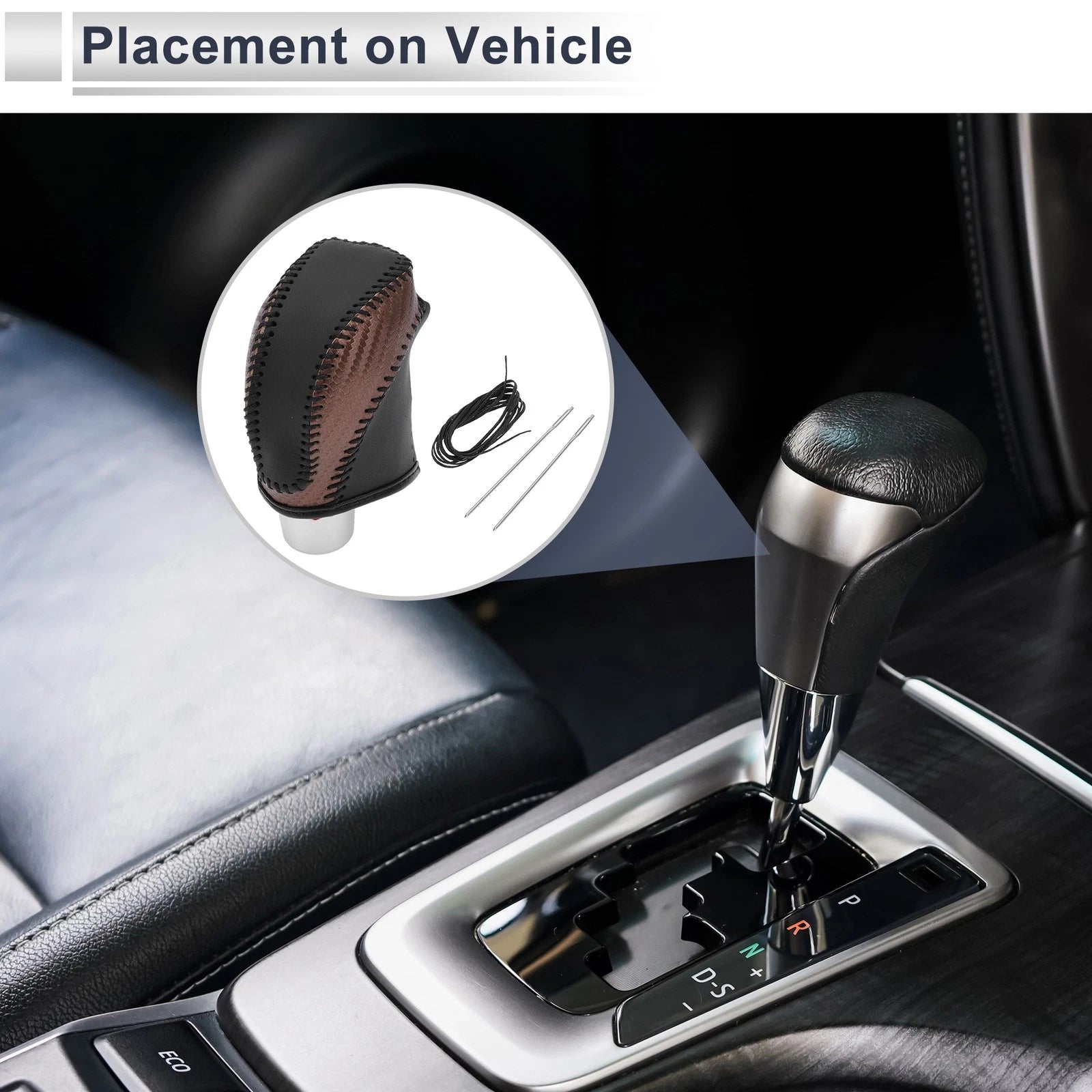Gear Shift Knob Cover Replacement for Subaru Impreza (2017–2023) Carbon Fiber