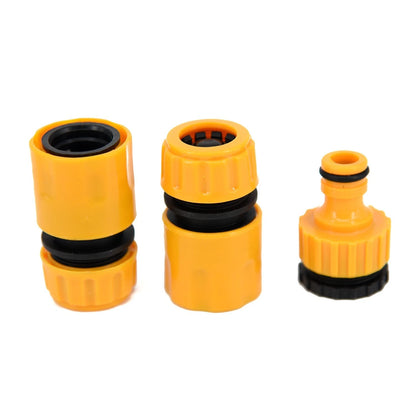 3 Pcs Quick Connector Tube Fitting Adaptor for Garden Hose