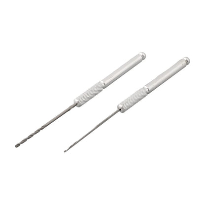 2X Needle Tool Set for Coarse Fishing (Portable, Silver)