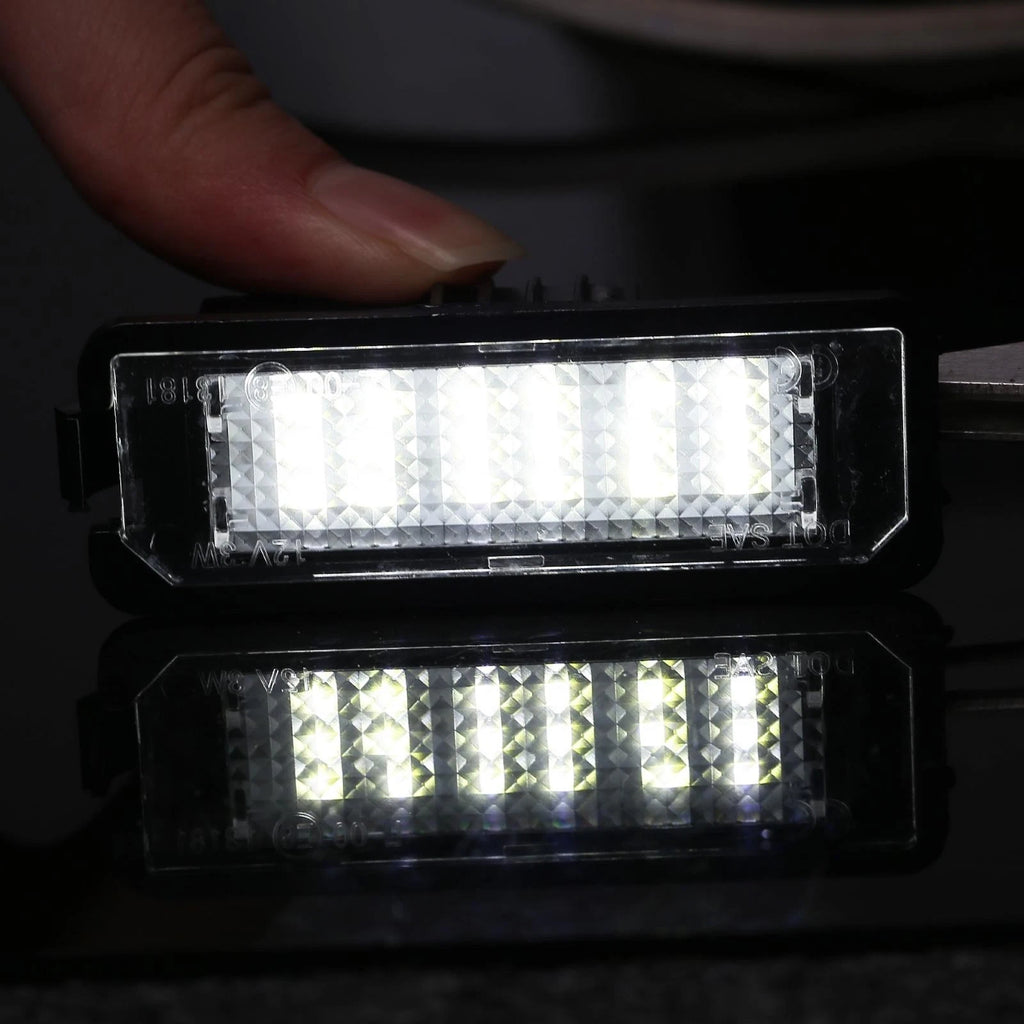 2pcs LED License Plate Light White Replacement for Volkswagen Golf Passat CC (2011–2018)