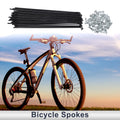 Bicycle Spokes Nipple Set 13G 45 Steel Black Universal (Universal)