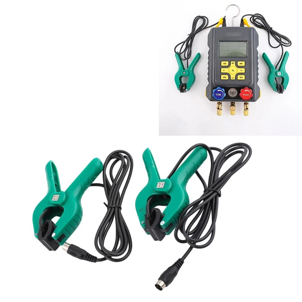 Handheld Green Sensor Clamp for AC Manifold Gauge Systems