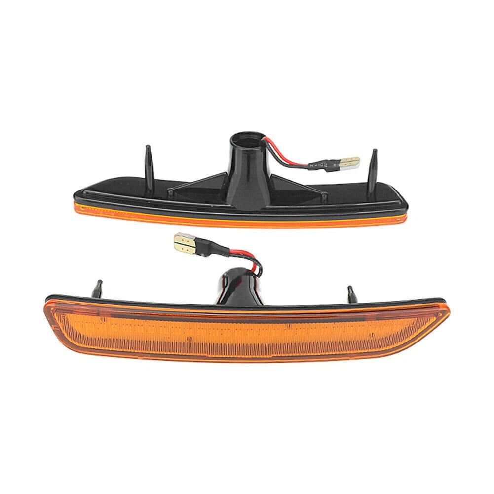 2X LED Front Side Marker Shell + Light Lamp for Ford Mustang (2010–2014)
