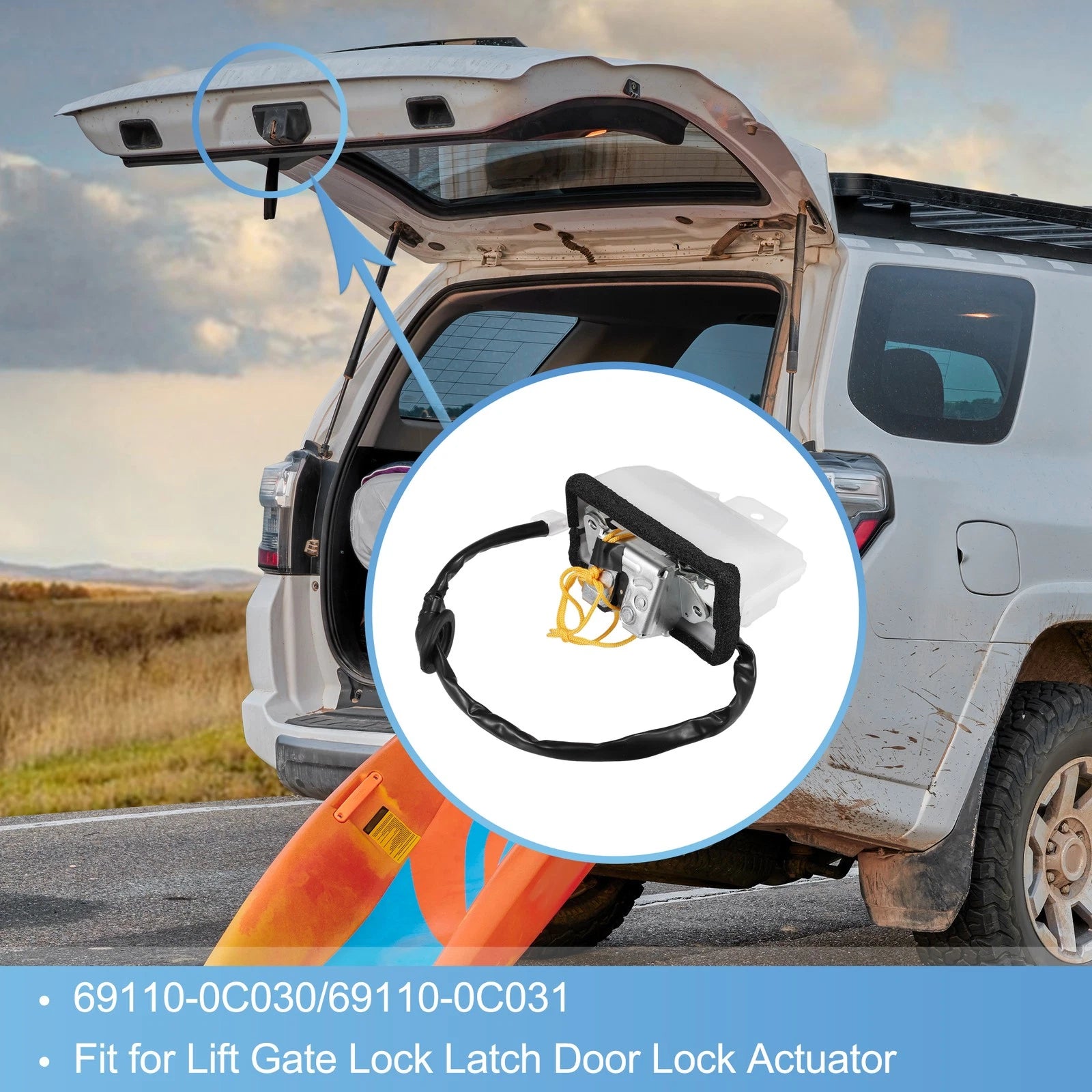 Tailgate Lock Trunk Latch Actuator Replacement for Toyota Hilux (2015–2022)