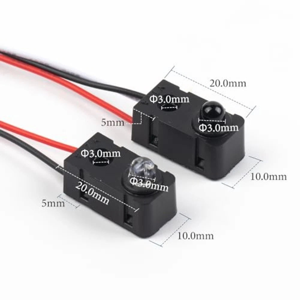 5 Pieces IR Break Beam Sensor Module 3MM LEDs for Motion Detection