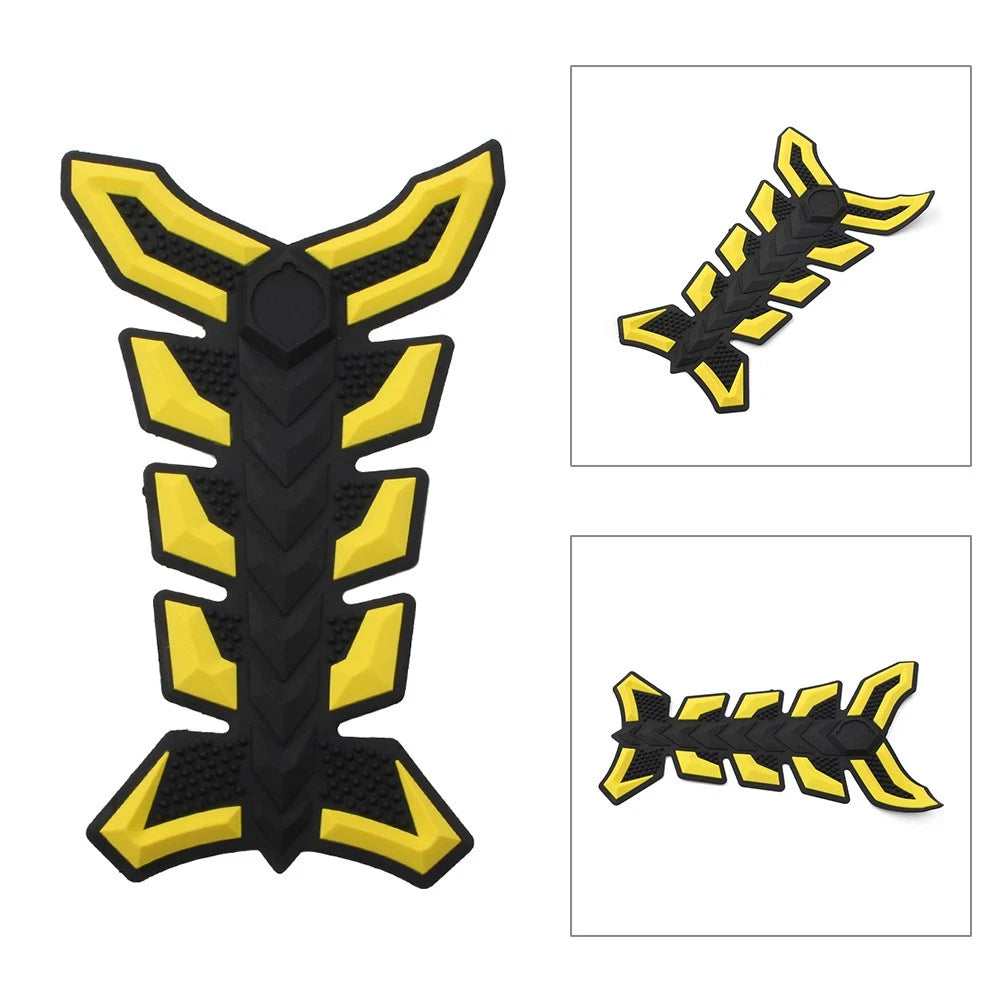3D Fish Bone Fuel Oil Tank Pad Decal Sticker Protector for Motorcycle (Universal)