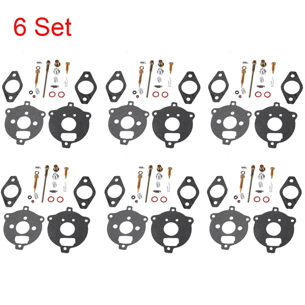 Set of 6 Carburetor Rebuild Kits for Briggs & Stratton (394693, 291763, 295938)