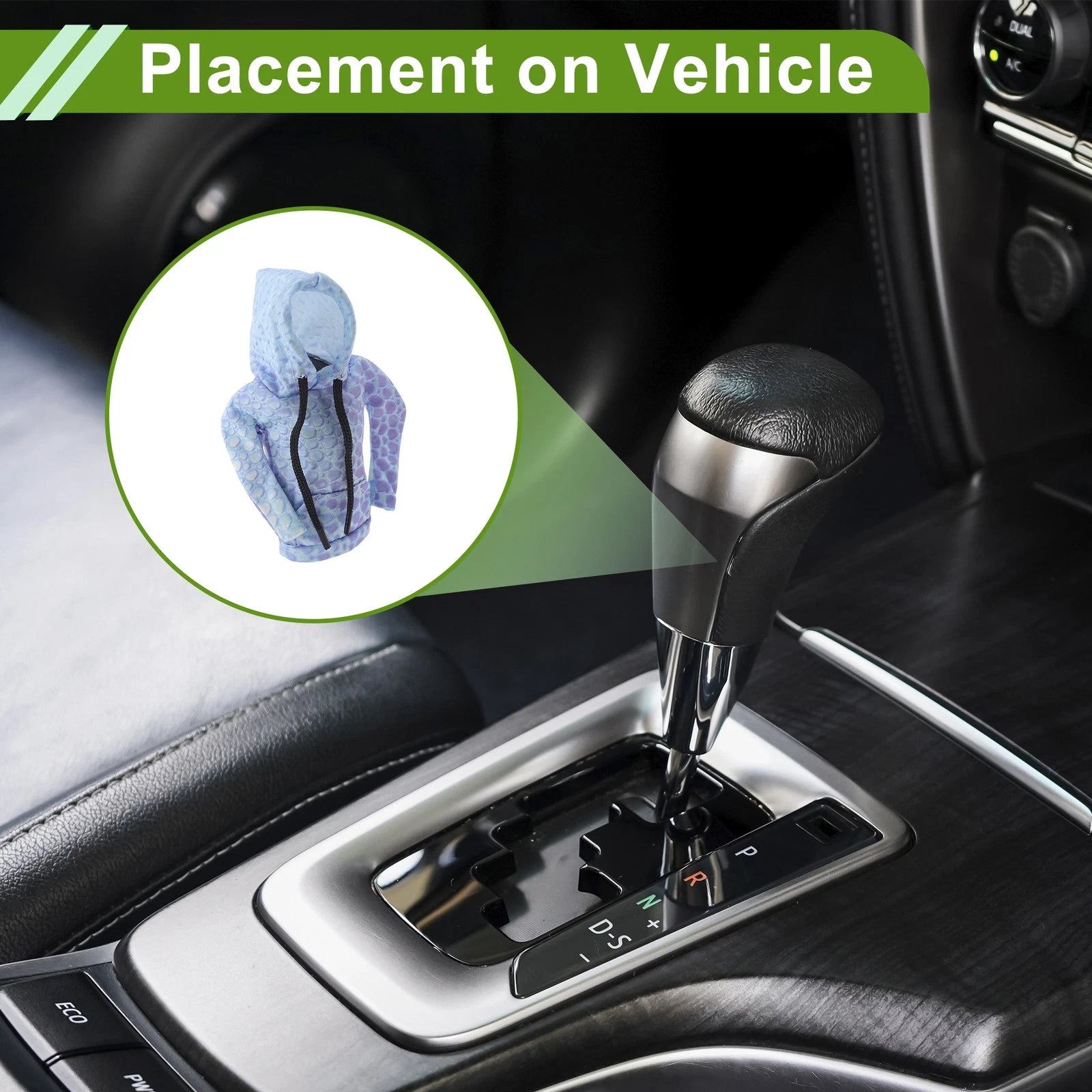Gear Shift Knob Cover for Universal Vehicles (6.3"x5.12")