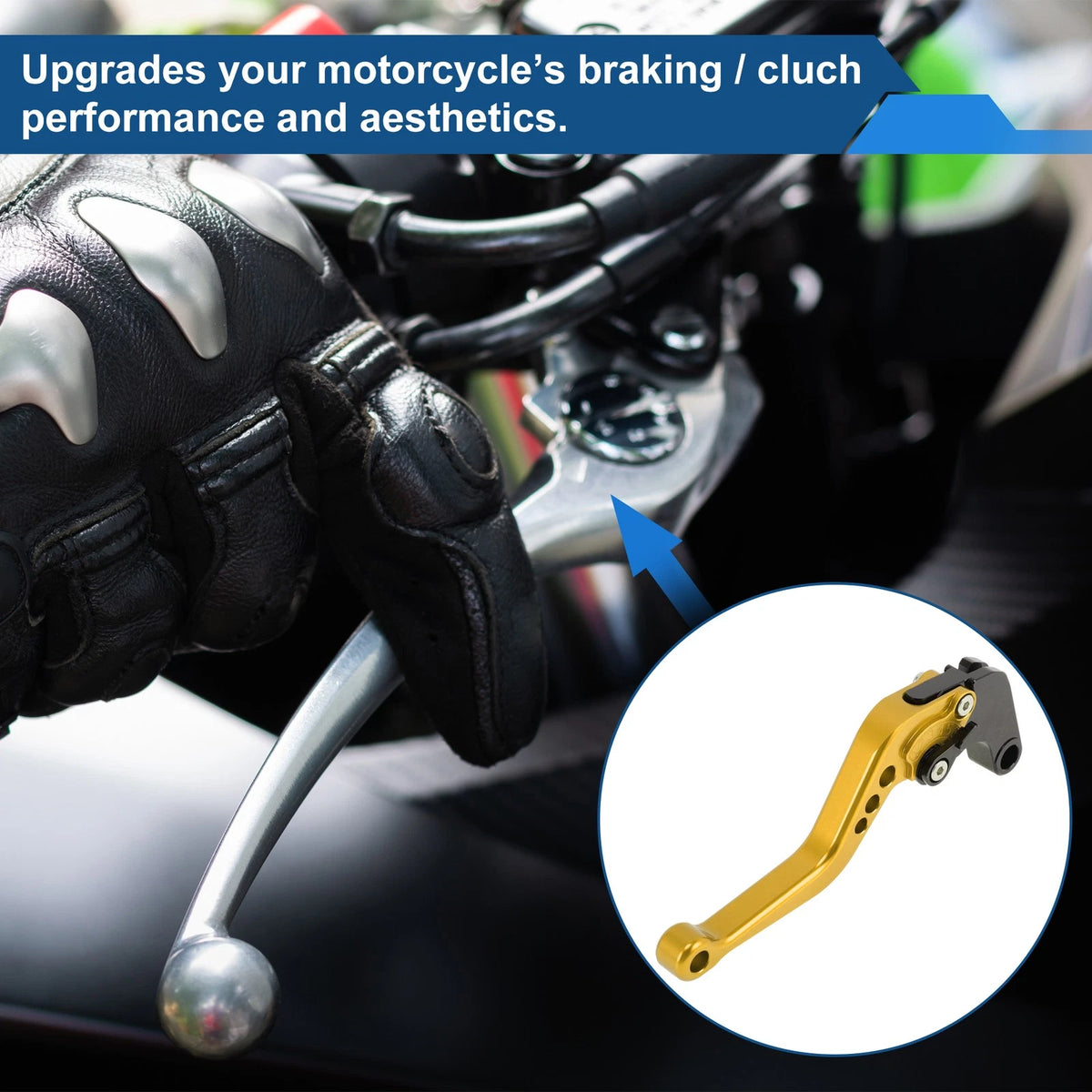 Short Brake Clutch Levers for Yamaha MT-10/FZ-10 (2017–2021) - Gold Tone