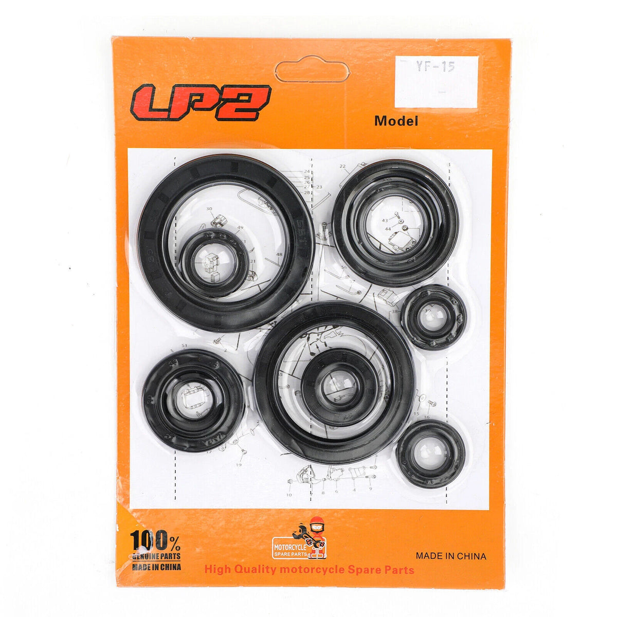 10-Piece Engine Oil Seal Crankcase Kit for Honda CRF450R (2002–2006)