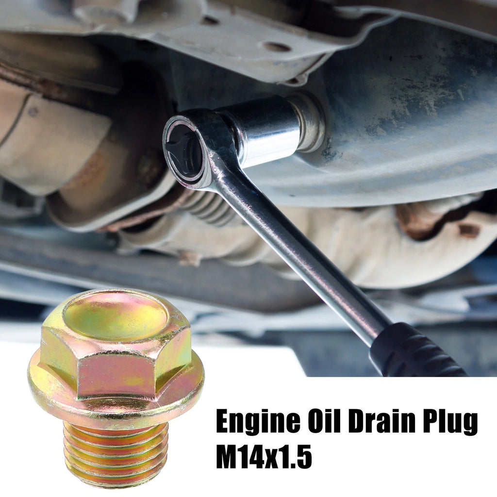 Engine Oil Drain Plug Screw with Seal Ring for Honda Civic (2006–2016)