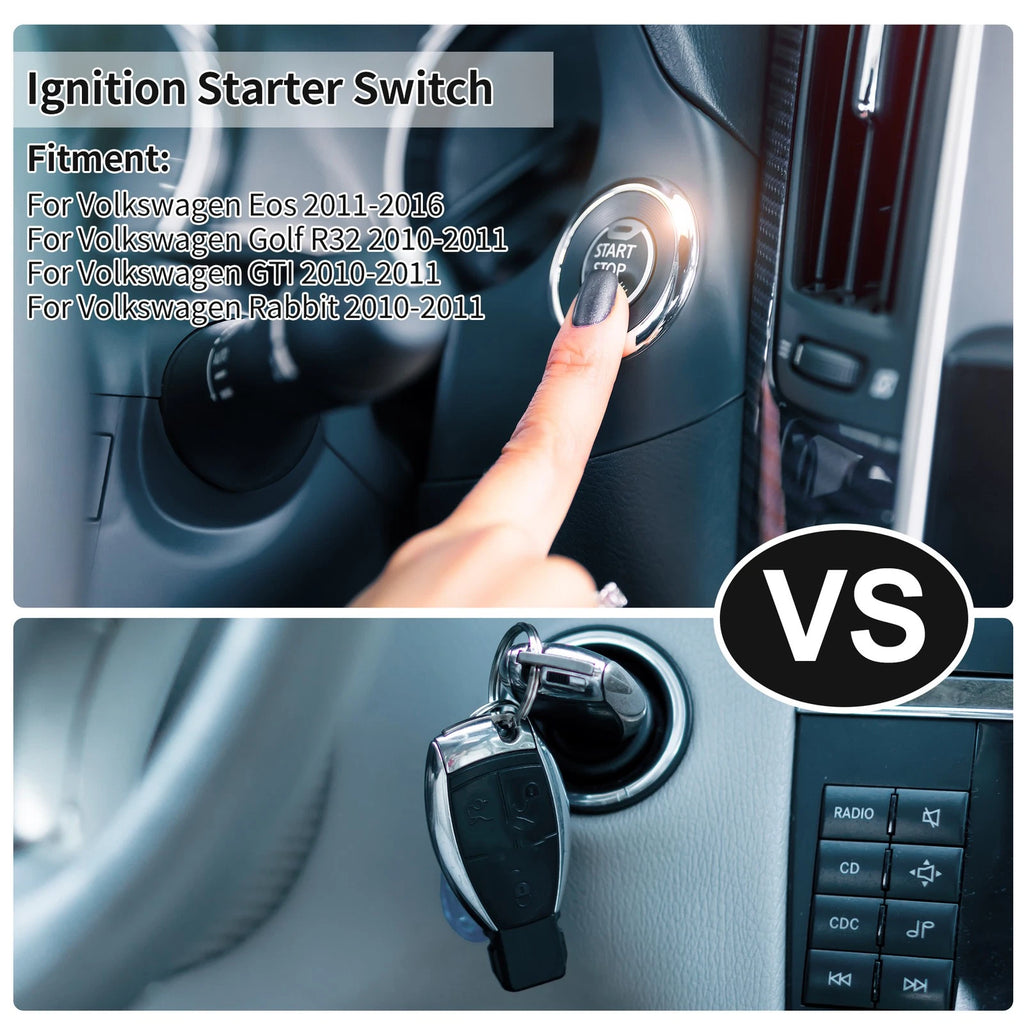 Keyless Ignition Starter Switch for Volkswagen Eos (2011–2016)