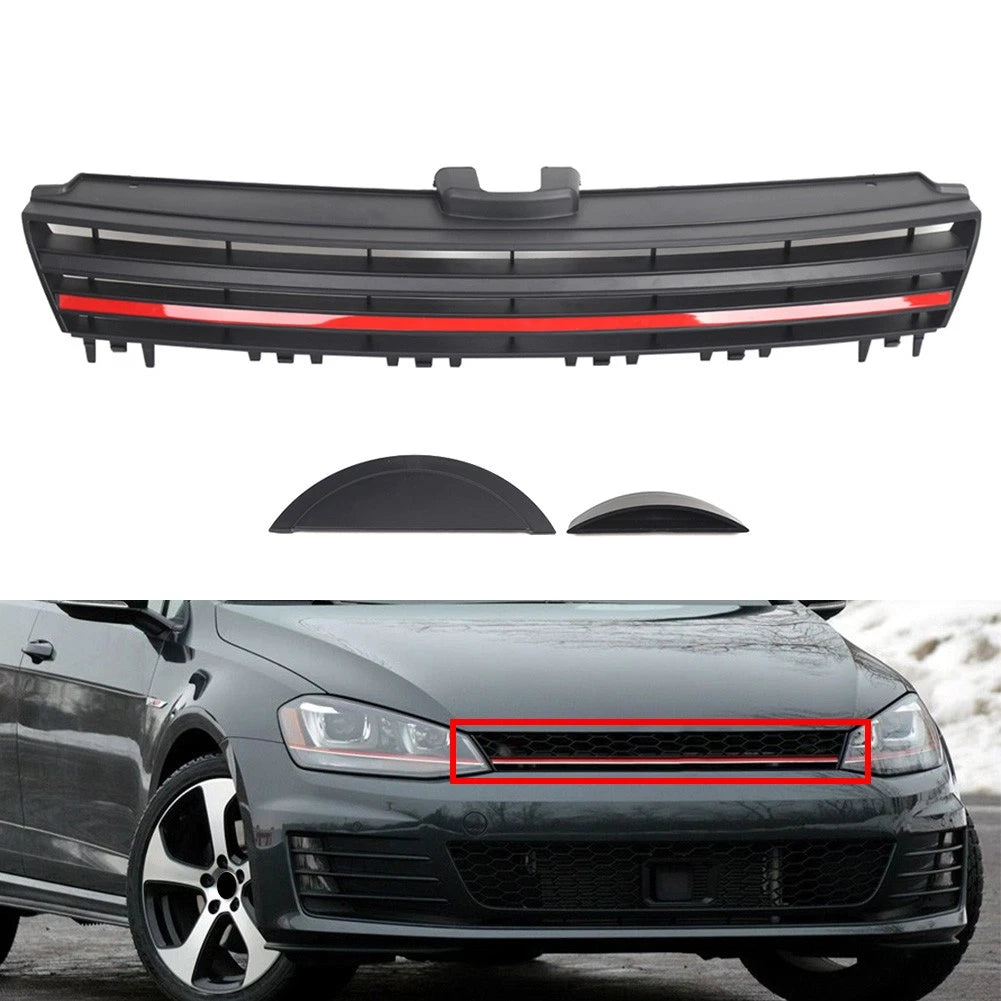 Front Bumper Upper Grille for VW Golf Sportwagen (2015–2017)