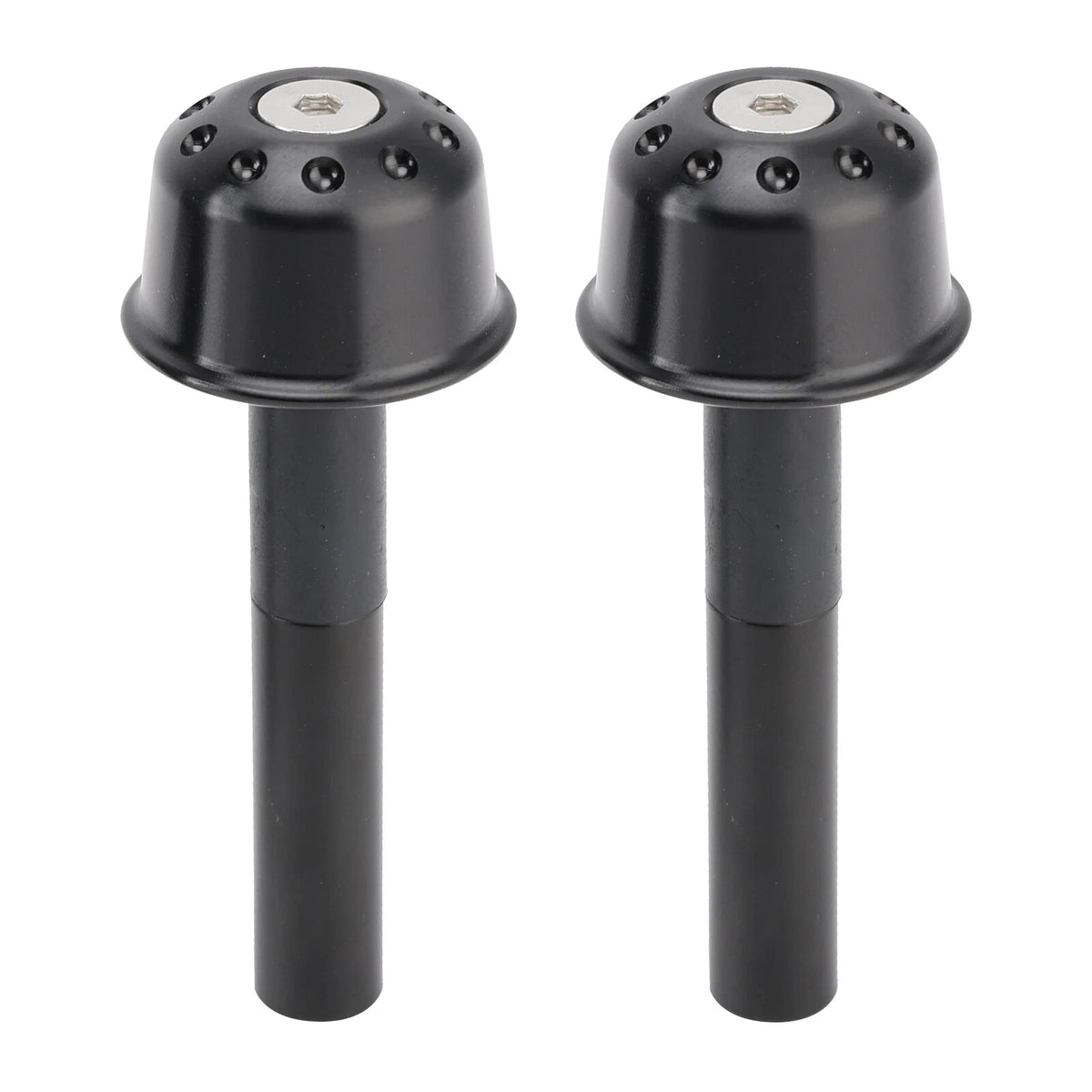 CNC Black Handlebar Ends for Kawasaki Vulcan S 650, Z650RS, Z900RS (A9)