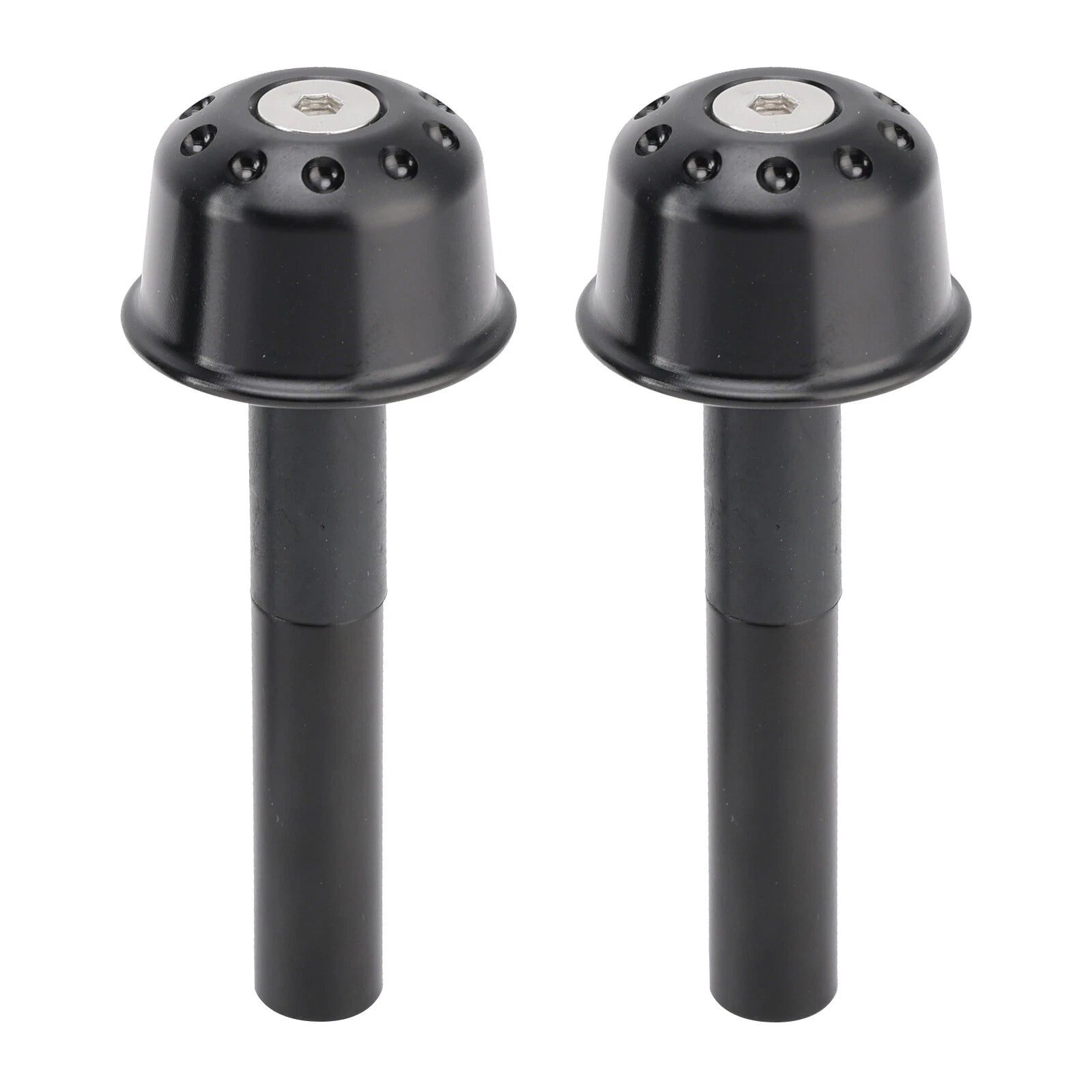 CNC Black Handlebar Ends for Kawasaki Vulcan S 650, Z650RS, Z900RS (A9)