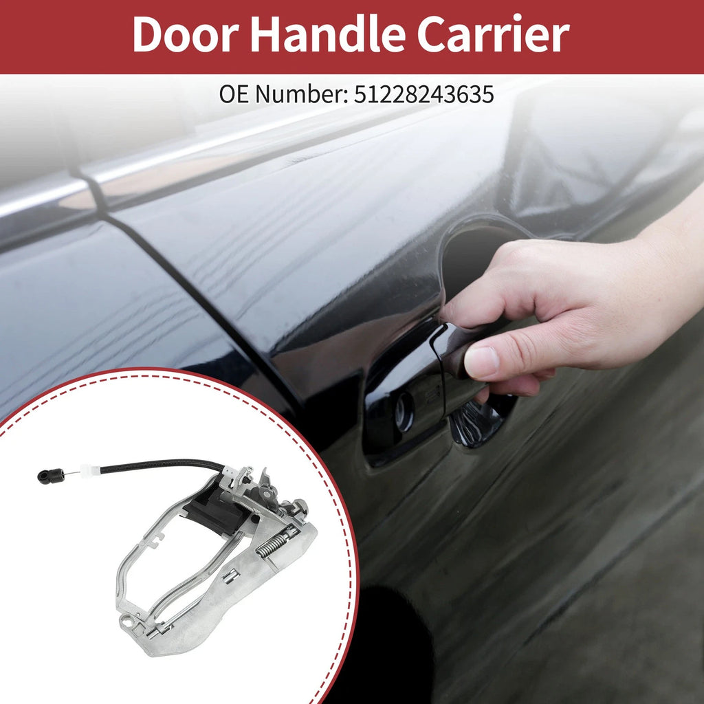 Rear Left Door Handle Carrier Replacement for BMW E53 X5 (2000–2006)