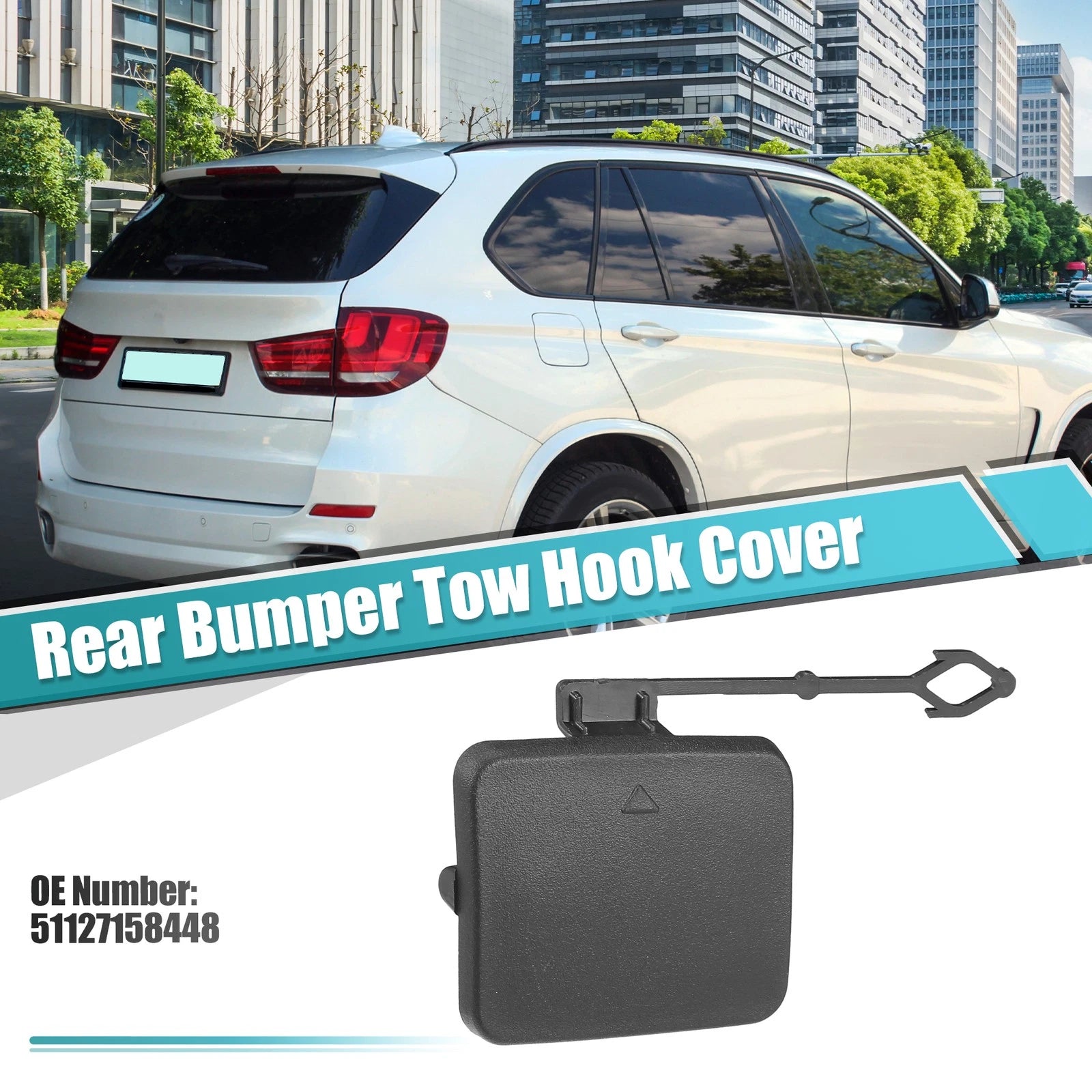 Rear Right Tow Hook Cover Replacement for BMW X5 E70 (2007–2010)