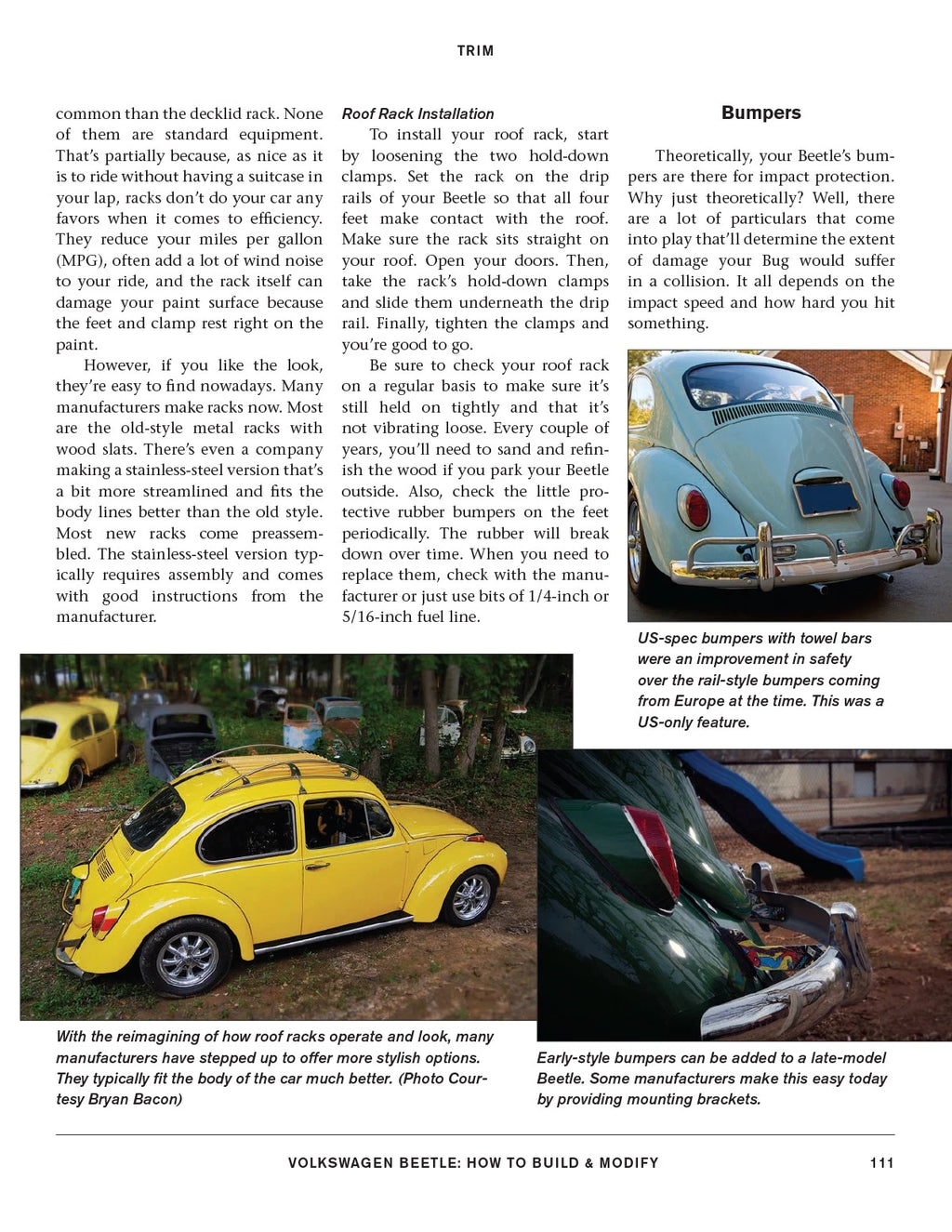 VW Beetle Suspension & Brakes Modification Guide Book (All Years)