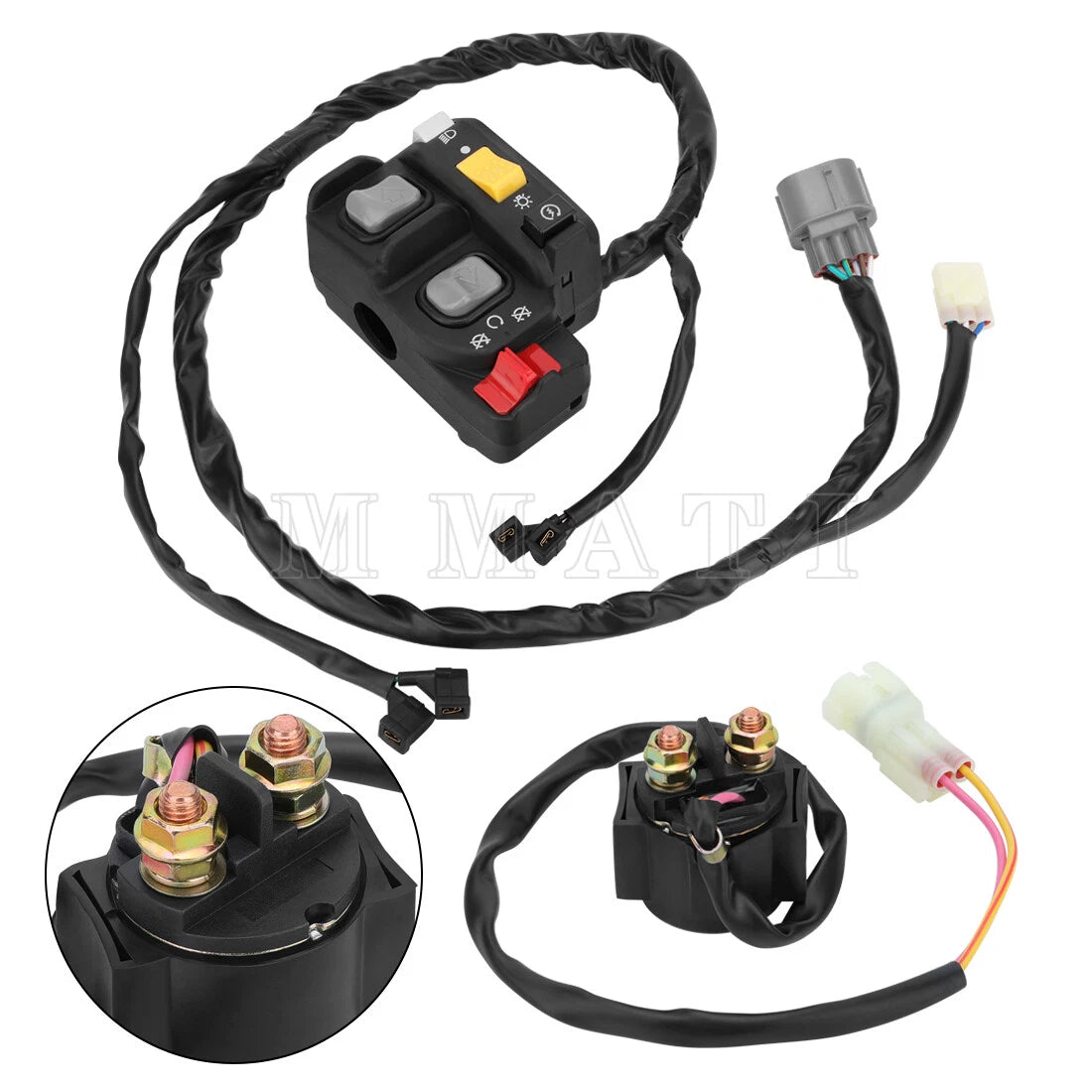 Handlebar Kill Switch & Starter Relay for Honda TRX250TE Recon 250 (2007–2020)