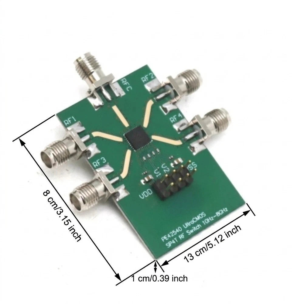 SP4T RF Switch Module 10Hz-8GHz with 45dB Isolation for Lab Calibration