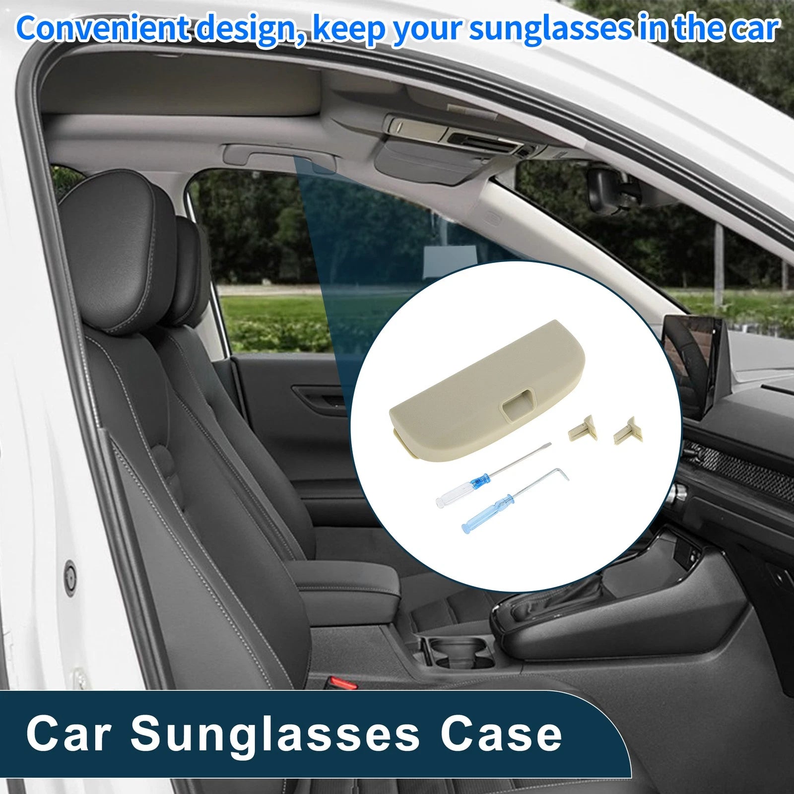 Car Sunglasses Case Storage Box for Mercedes-Benz E Class (W213) (2016–2023)