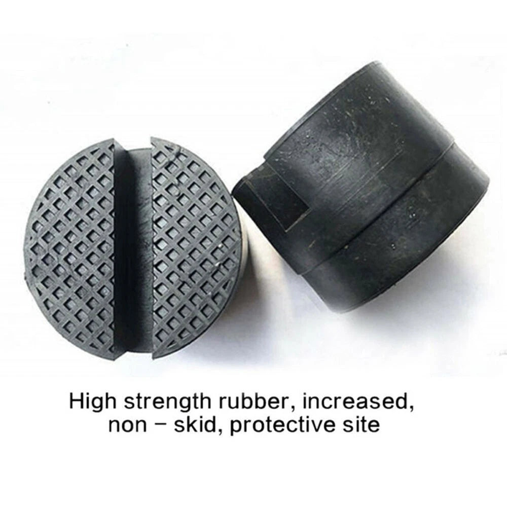 Rubber Slotted Rail Adapter Floor Jack Protector Pad for Universal Use (1pc)