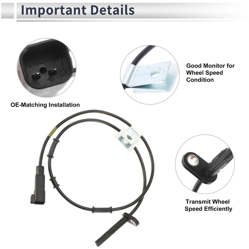 ABS Wheel Speed Sensor for Chevrolet Equinox (2010–2017) Front Left