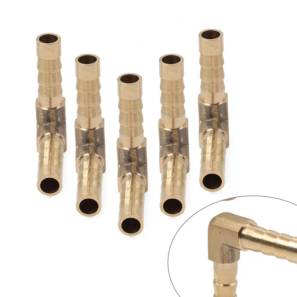 5Pc 5/16 x 5/16 Brass Barbed Pipe Fitting Hose Barb Elbow 90 Degree