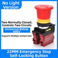 LA36M 22mm Stop Button for Industrial Applications (400V)
