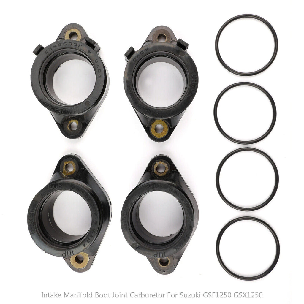Set of 4 Carburetor Intake Manifold Boots for Suzuki GSF1250 Bandit (2007–2012) T9