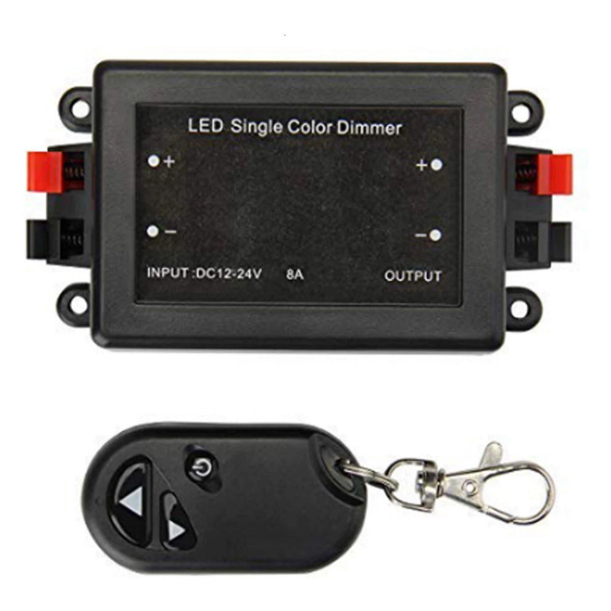 LED Light Dimmer 8A RF 433MHz Wireless Remote Controller DC 12V-24V