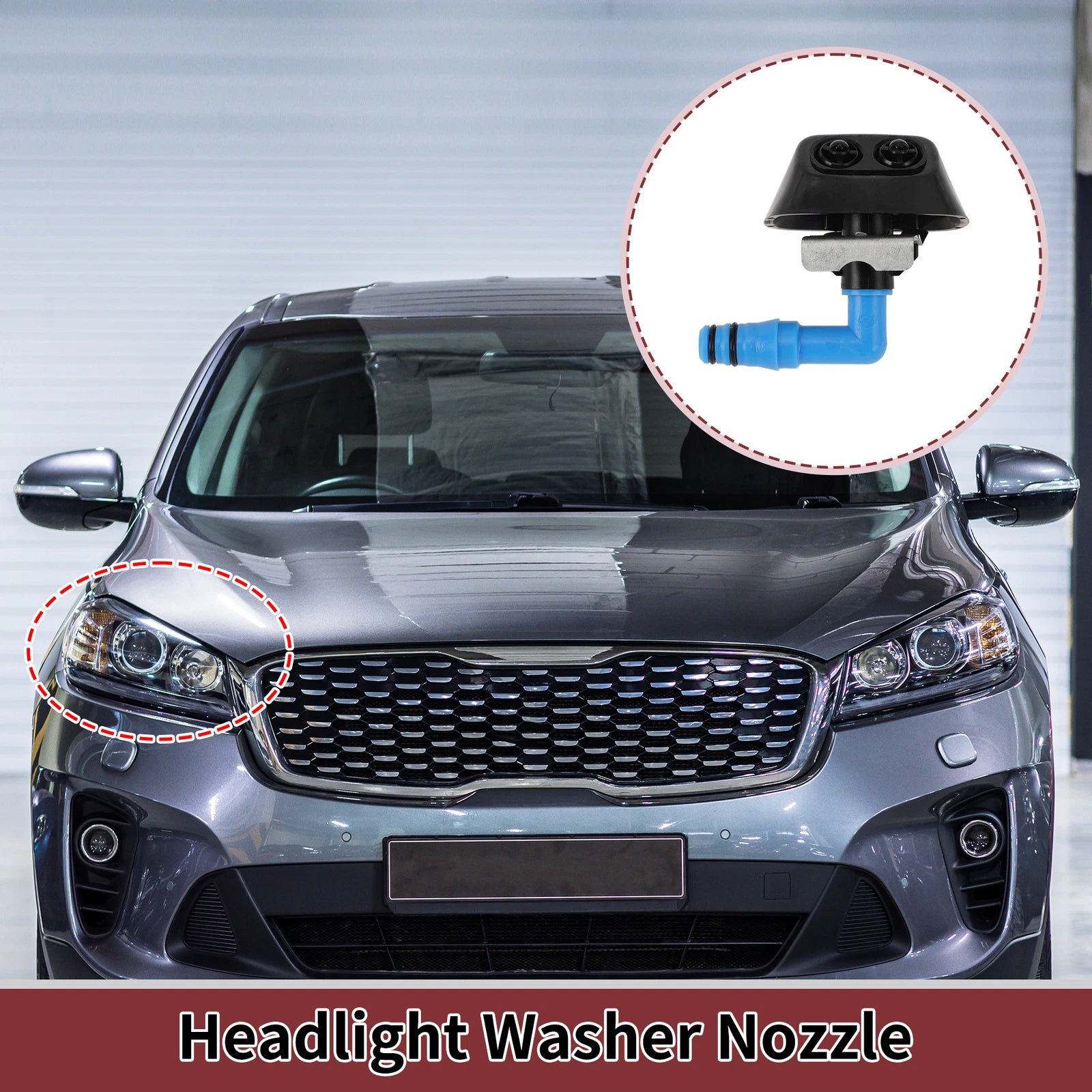 Front Passenger Side Headlight Washer Nozzle for Saab 9-3 (2004–2009) No. 12803973