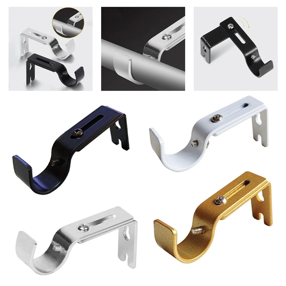 Flexible Iron Bracket for Adjustable Curtain Rods (Various Environments)