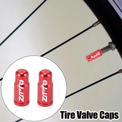2pcs Tire Valve Caps Replacement French Dust Covers for Bicycle MTB Road Bike