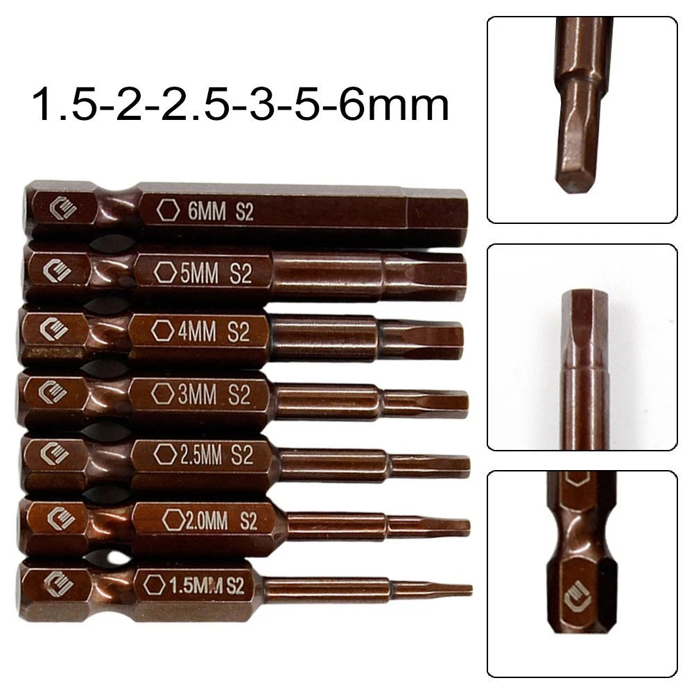 Screwdriver Bit 1/4 Inch Hex 50mm for Electric Screwdriver