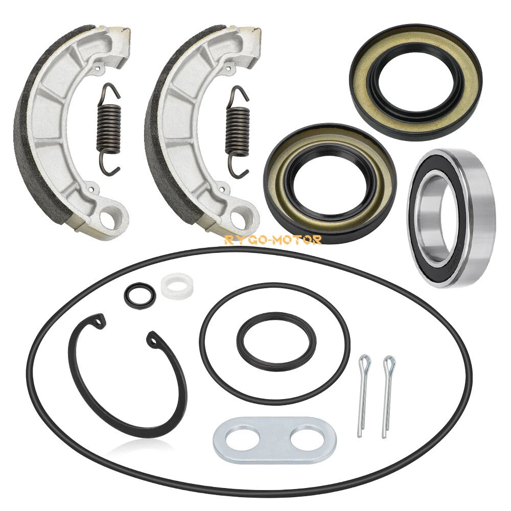 Rear Brake Drum Bearing Seal Shoe Pin Kit for Honda Rancher 420 TRX420 (2007–2013)