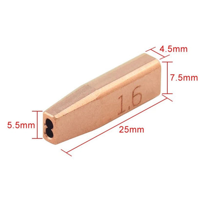 5 Piece Copper Double Wire Nozzle for CQWY SUP21S
