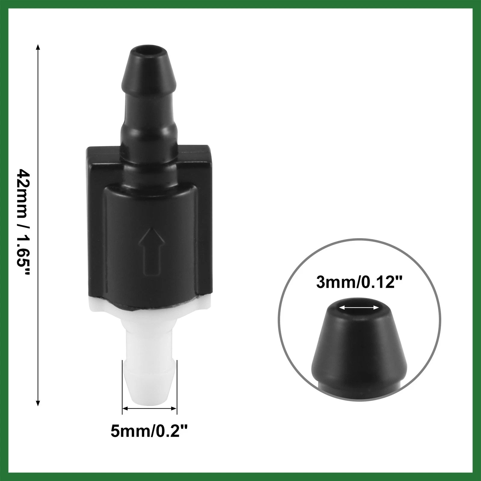 2pcs Windshield Washer Check Valve Replacement for Toyota (2005–2015)