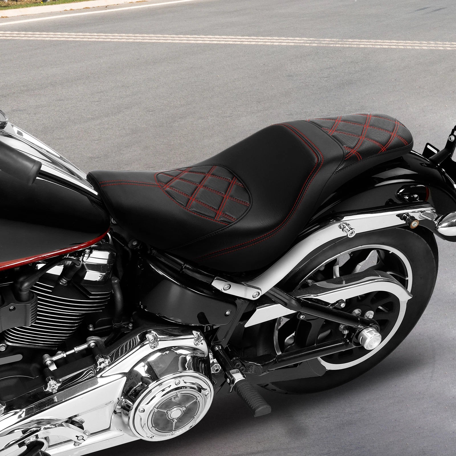 Seats for Harley Low Rider (2018–2023) - Black Driver & Passenger