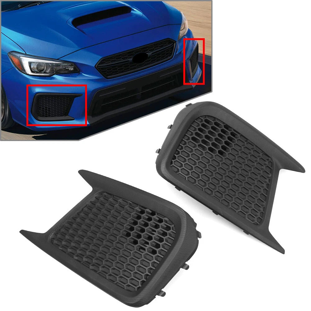 Honeycomb Front Bumper Fog Light Grille for Subaru WRX STI (2018–2021)
